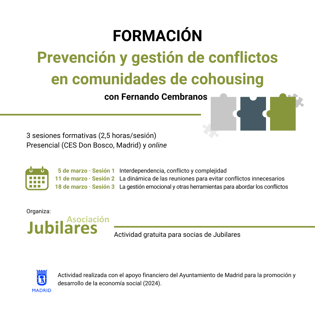 Prevención y gestión de conflictos en comunidades de cohousing